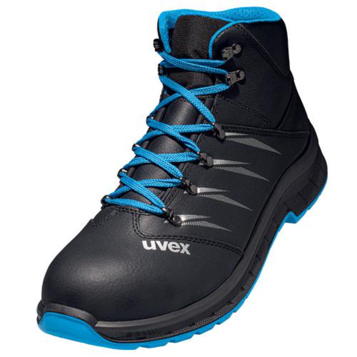uvex 2 trend Sicherheitsschuh Stiefel S2, blau/schwarz
