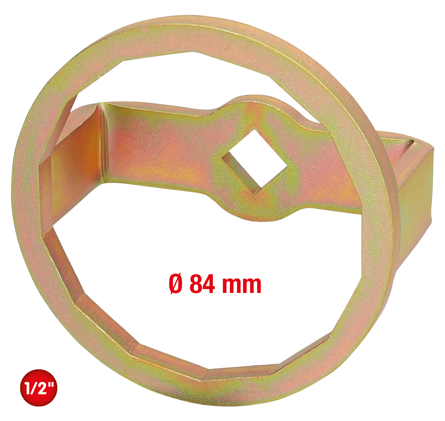 KS Tools 1/2" Ölfilterschlüssel Ø 84 mm - 14 Flächen