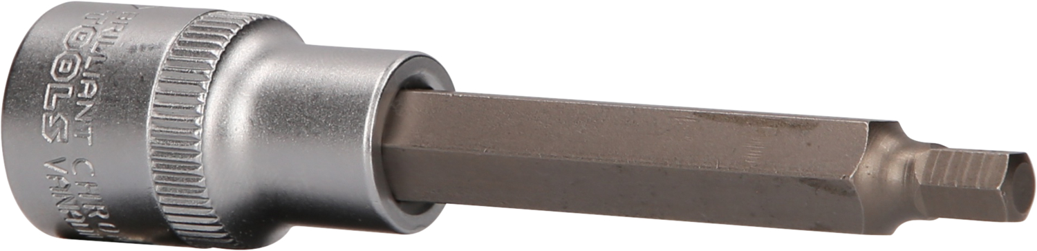 Brilliant Tools 1/2" Innensechskant Bit-Stecknuss, 100 mm lang