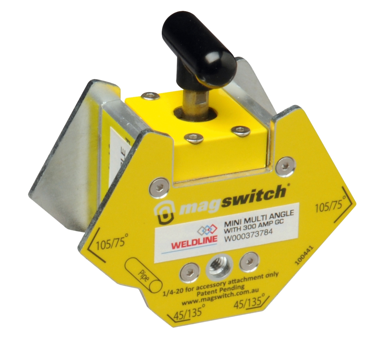 ELMAG MAGSWITCH Magnet-Schweißwinkel-Polklemme 300A