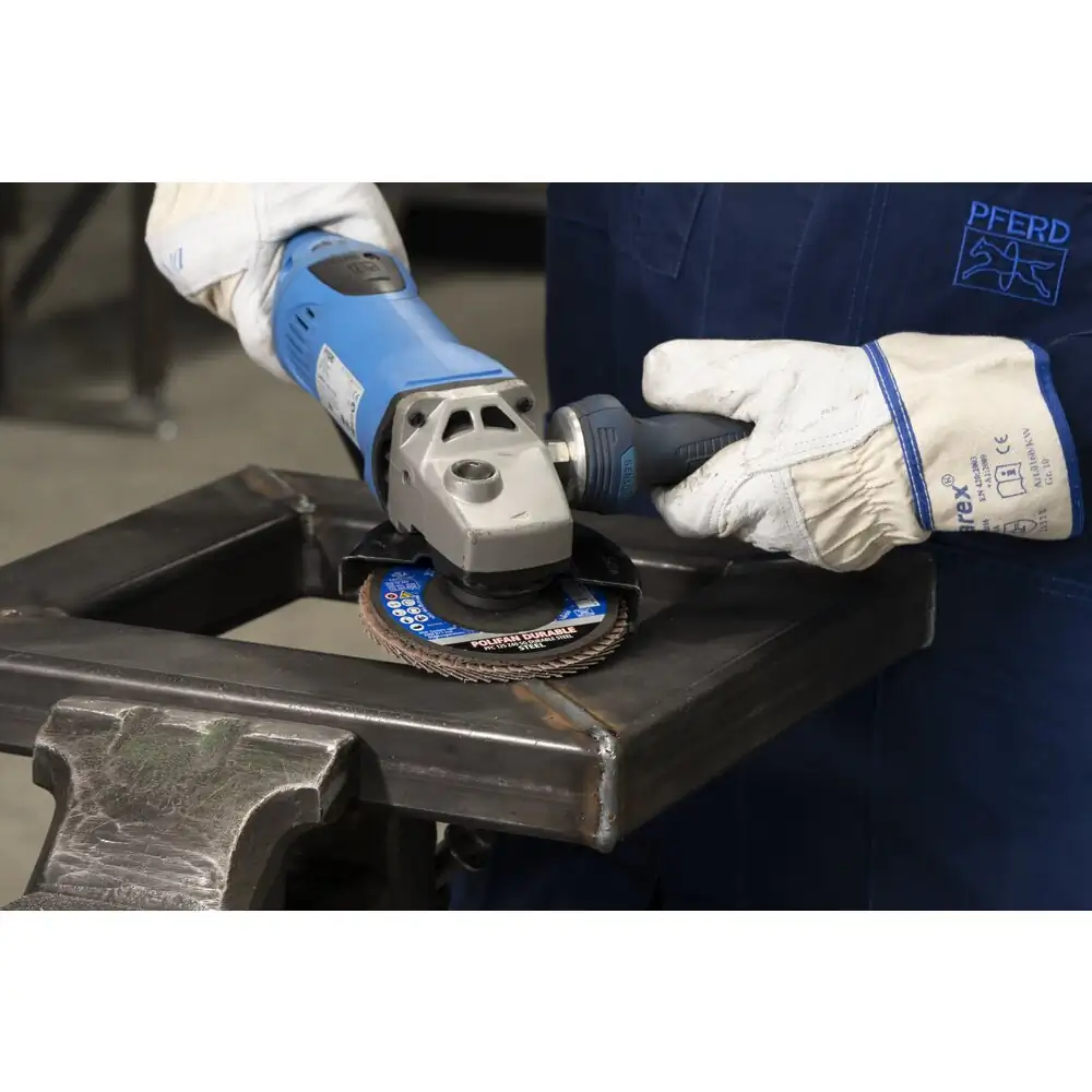 PFERD TOOLS POLIFAN POWER Fächerscheibe PFC konisch Leistungslinie SG DURABLE STEEL für Stahl