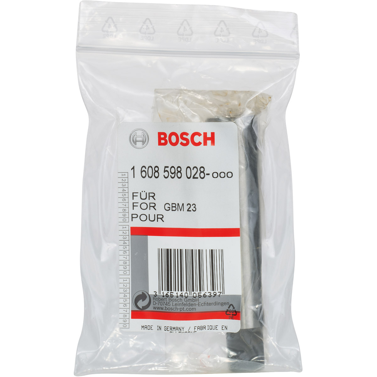 Bosch Reduzierhülse, MK 2 auf MK 1, passend zu GBM 23-2, GBM 23-2 E, GBM 32-4
