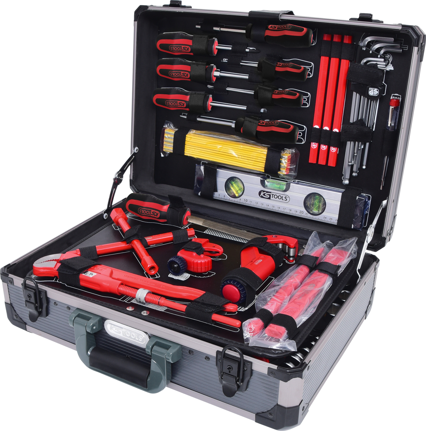 KS Tools 1/4"+1/2" Sanitär-Werkzeugkoffer, 95-tlg