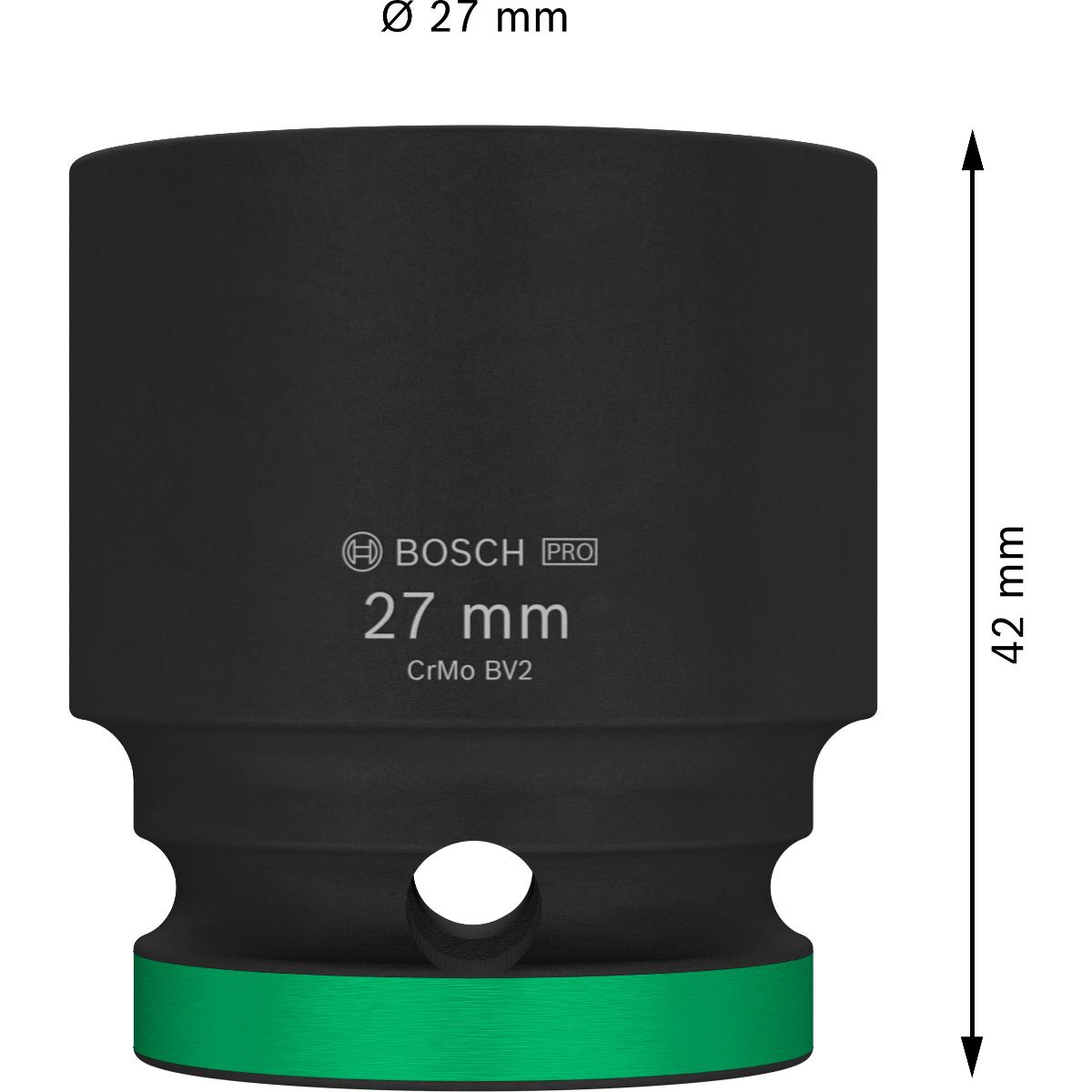 Bosch PRO Impact Socket, 1/2", Standard