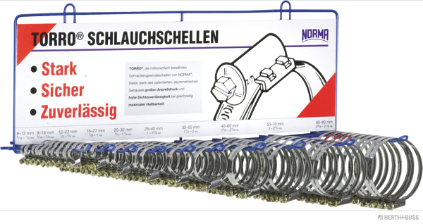 HERTH&BUSS Sortiment, Schlauchschelle, DIN 3017-1, W2
