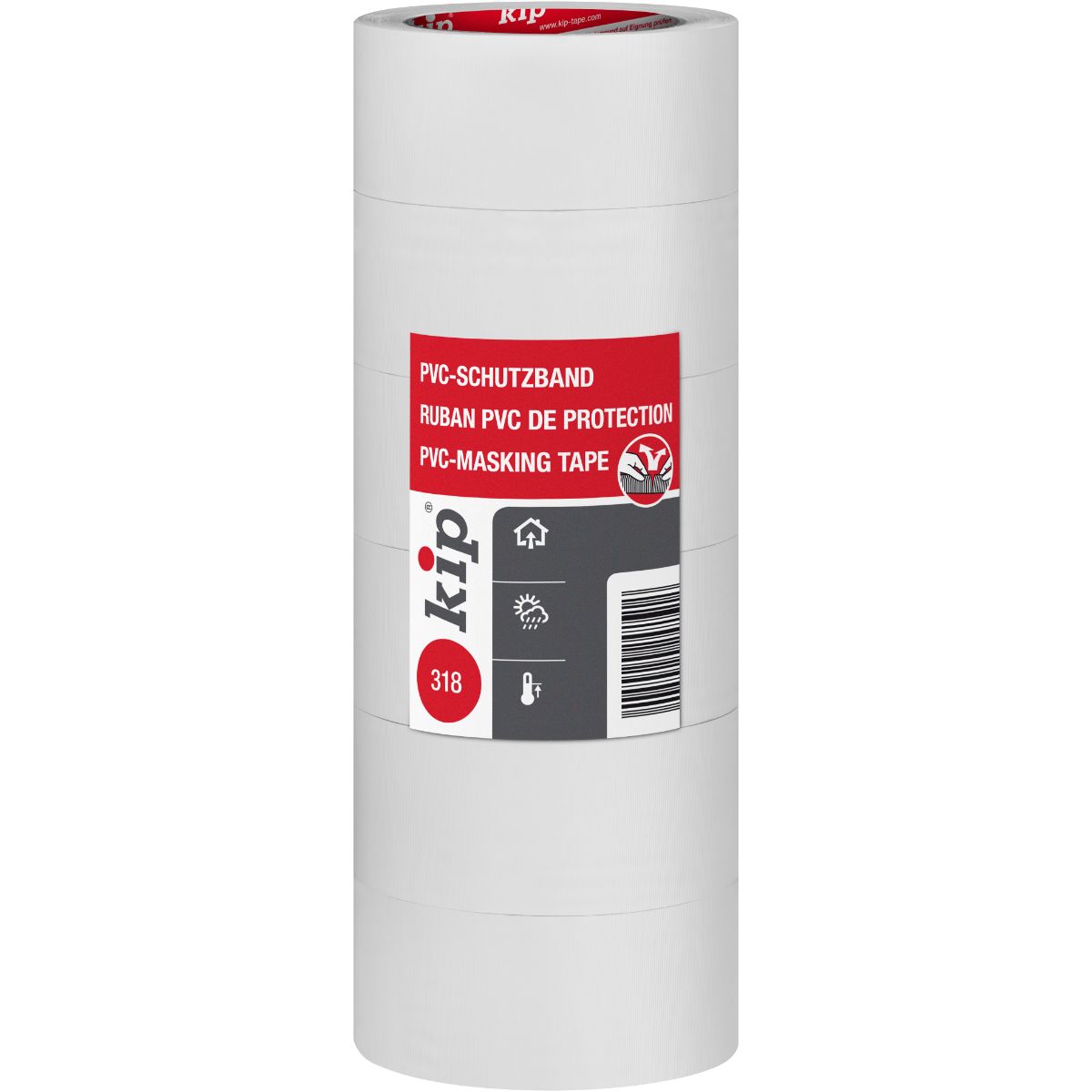 Kip 318 PVC-Schutzband quergerillt