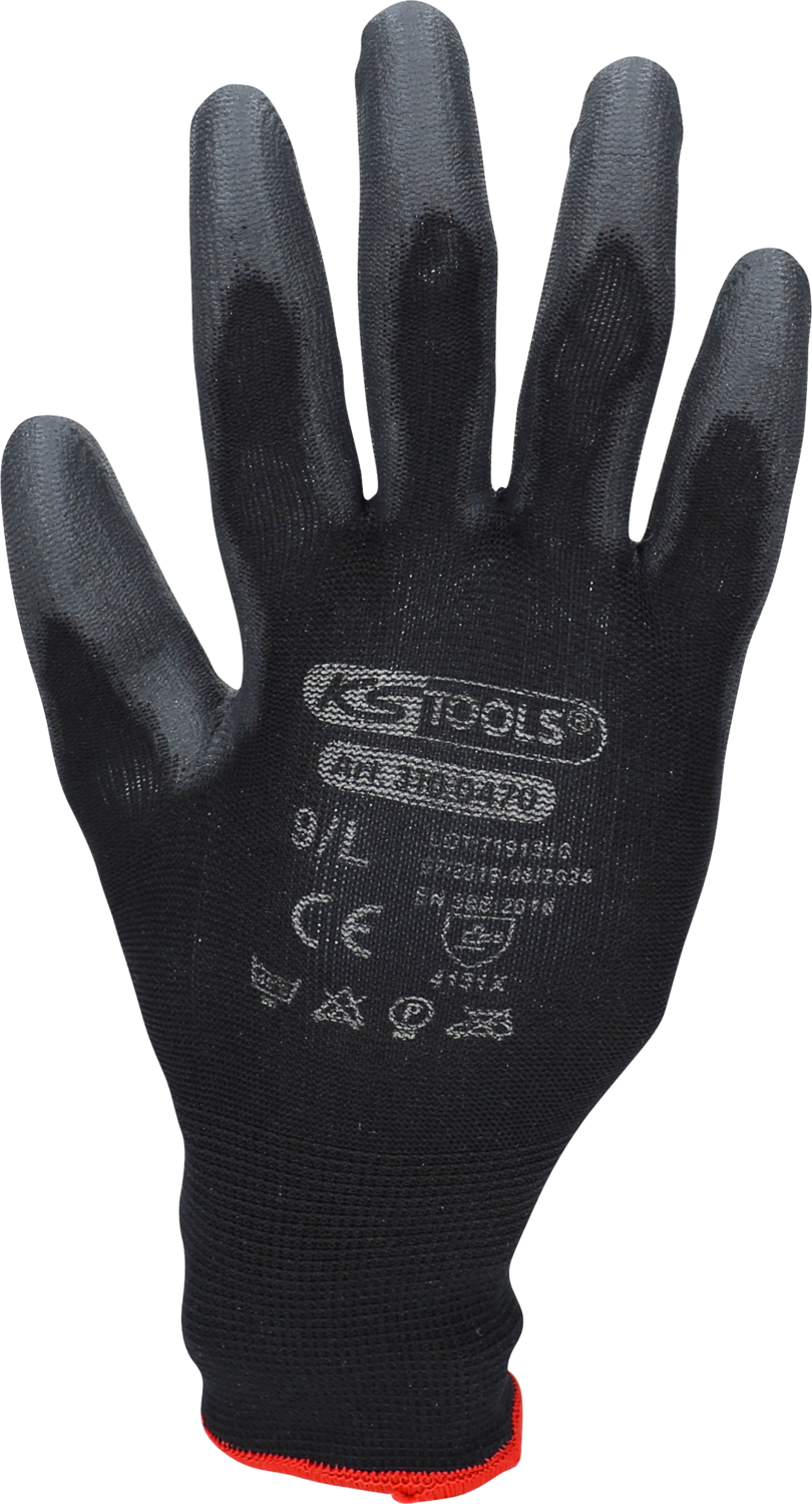 KS Tools Mikro-Feinstrickhandschuhe-schwarz