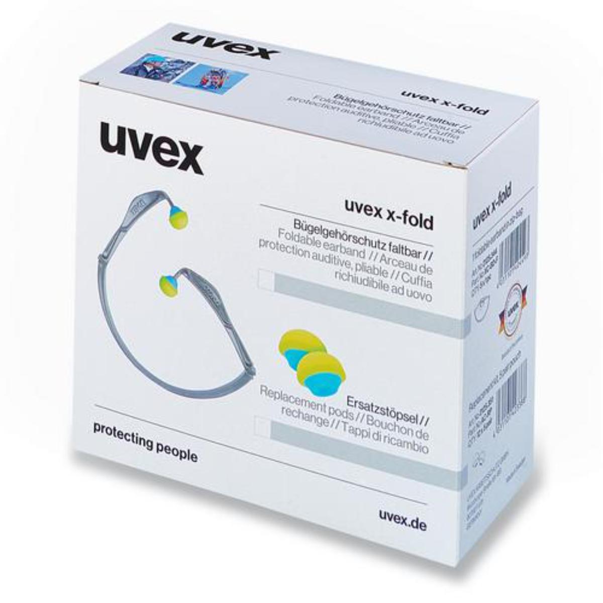 uvex x-fold Bügelgehörschutz SNR 23 dB Größe S/M/L - Inhalt: 5 Stück einzeln im Beutel