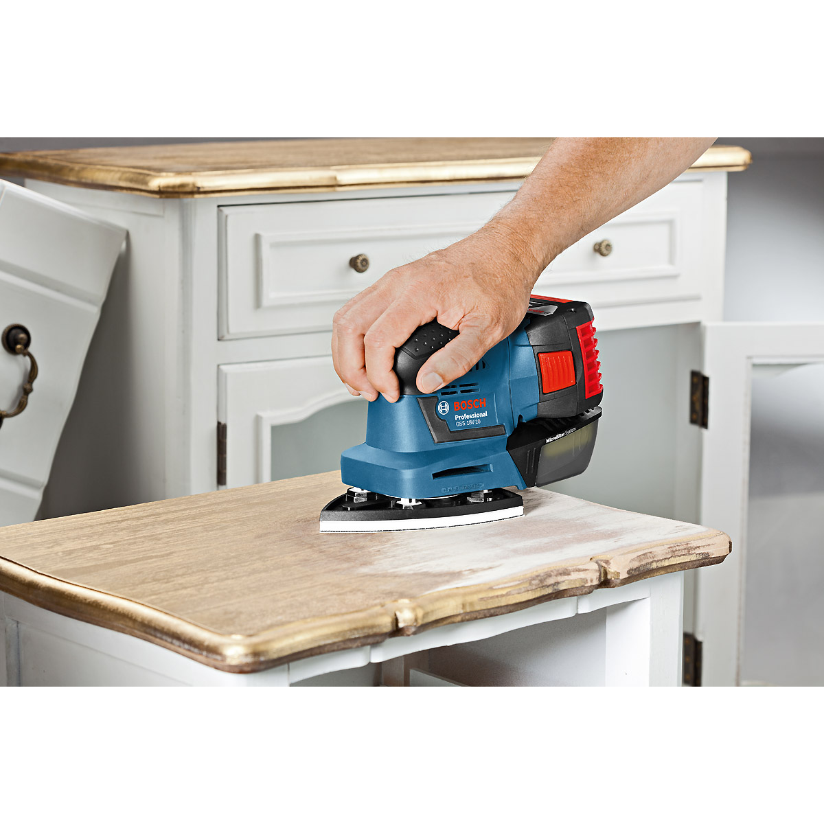 Bosch Akku-Schwingschleifer GSS 18V-10, Solo Version