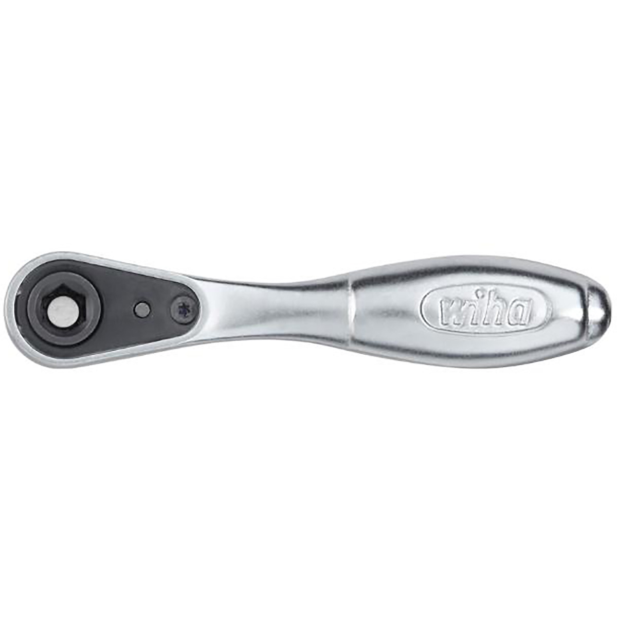 Wiha Bit-Ratsche 90 mm mit Daumenrad Außensechskant 1/4 zoll