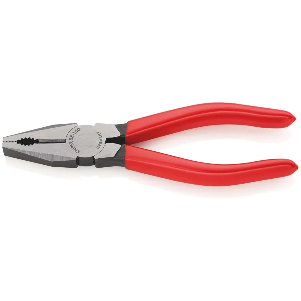 KNIPEX Kombizange mit Kunststoff überzogen schwarz atramentiert 160 mm