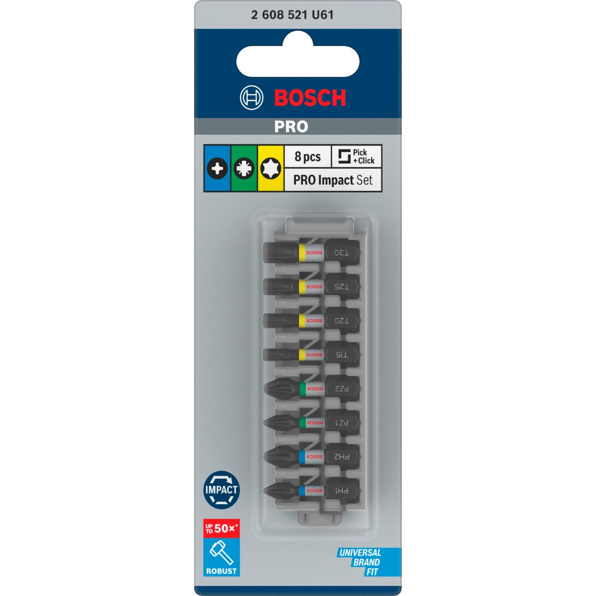 Bosch PRO Impact Schrauberbit Set, 25mm, 8St