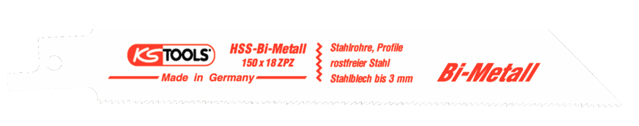KS Tools Säbelsägeblatt, 150mm, 1,4mm, 5er Pack
