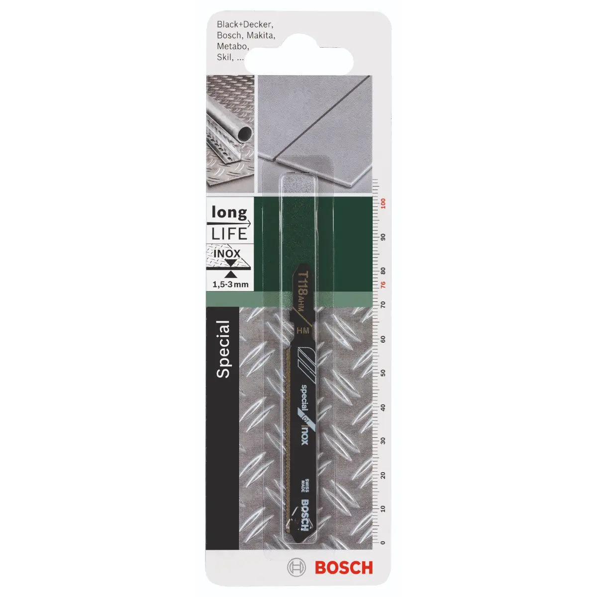 Bosch Stichsägeblatt HM, T 118 AHM Special for Inox