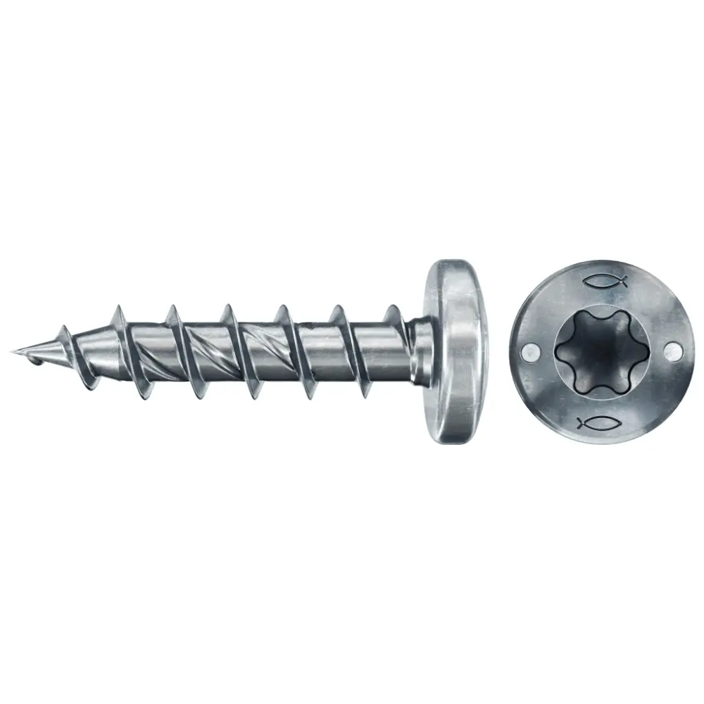 Fischer Spanplattenschraube 4,0x15 PowerFast FPF II PTF BC, Panhead, Innenstern TX, Vollgewinde