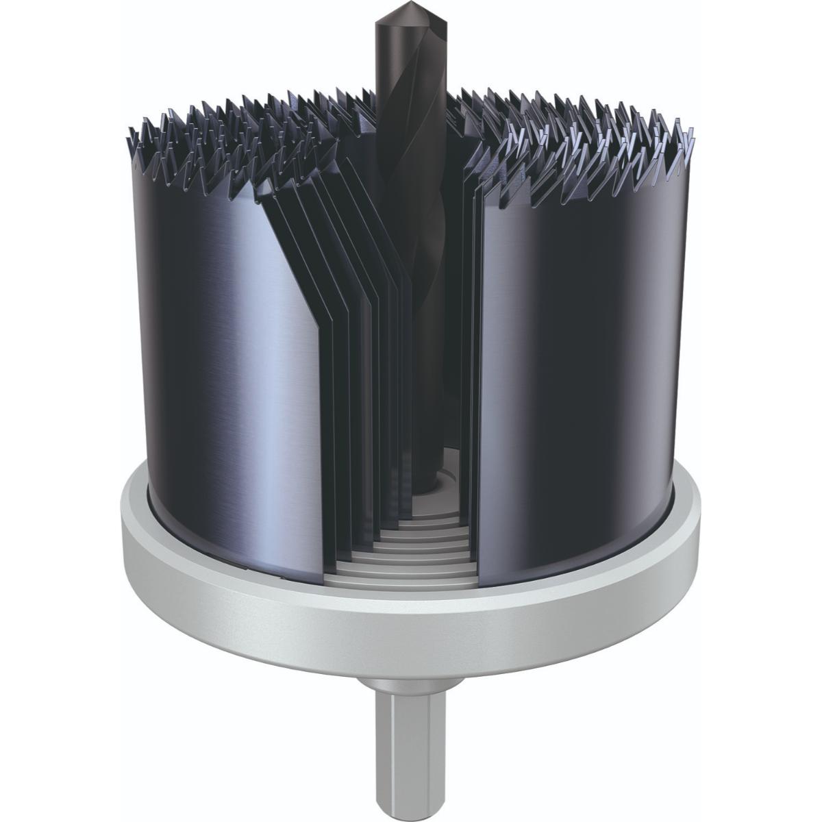 Bosch Wood and Drywall Lochsägen mit Aufsteckhalter, 26/32/39/45/51/58/64 x 44 mm, 7-teiliges Set