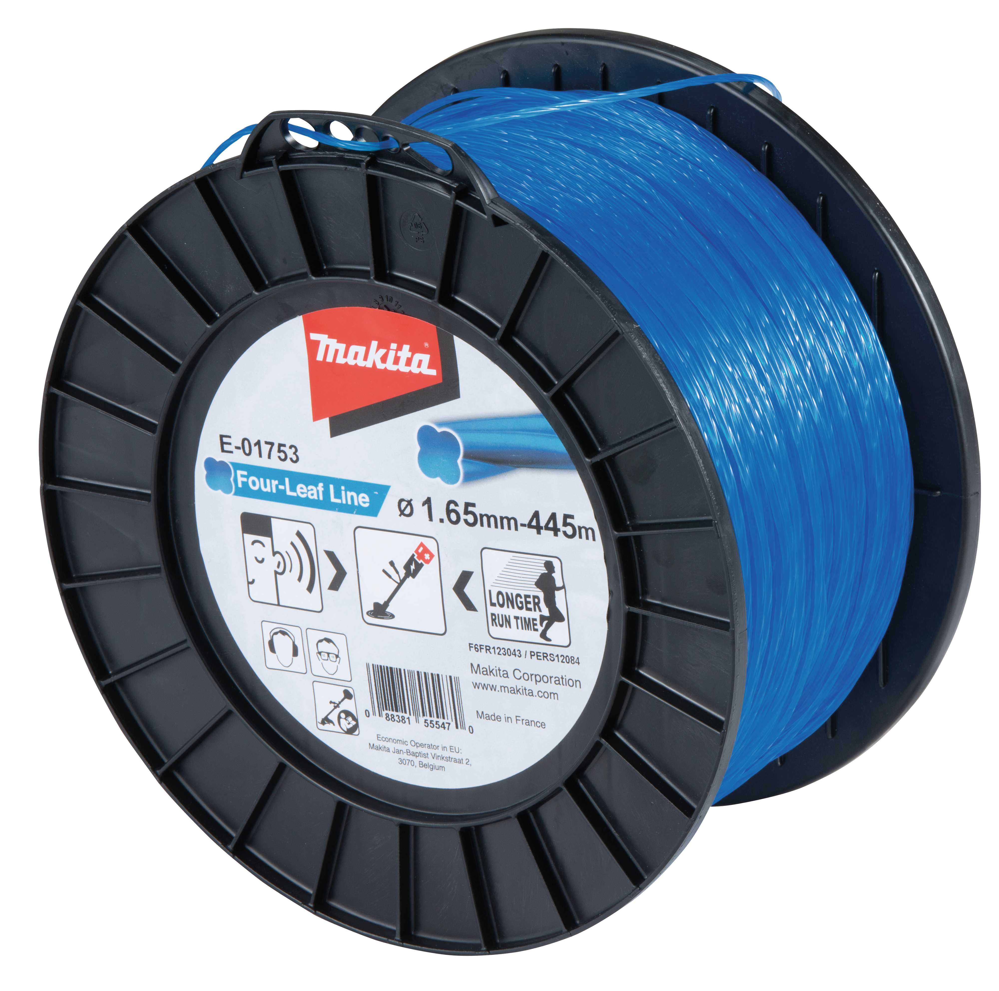 Makita Mähfaden Four-Leaf, 1,65 mm - 445 m - blau - E-01753