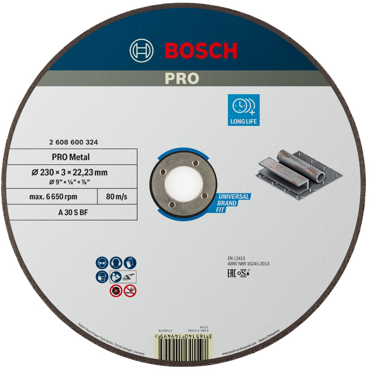 Bosch PRO Trennscheibe gerade Expert for Metal A 30 R BF