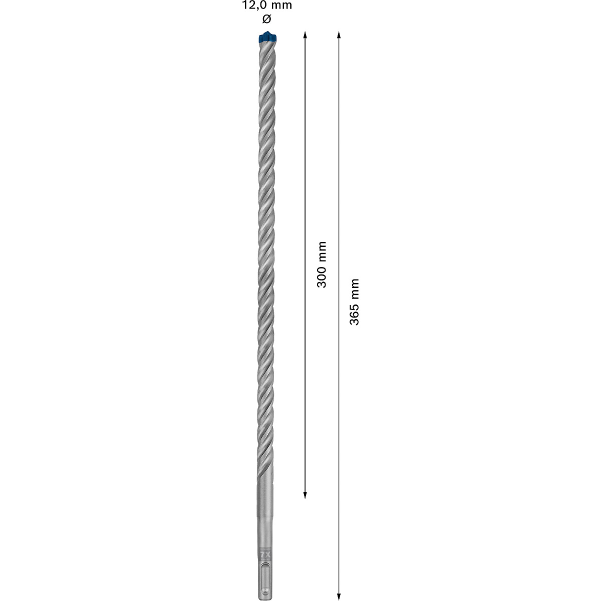 Bosch EXPERT SDS plus-7X Hammerbohrer, für Bohrhämmer ø 12 mm