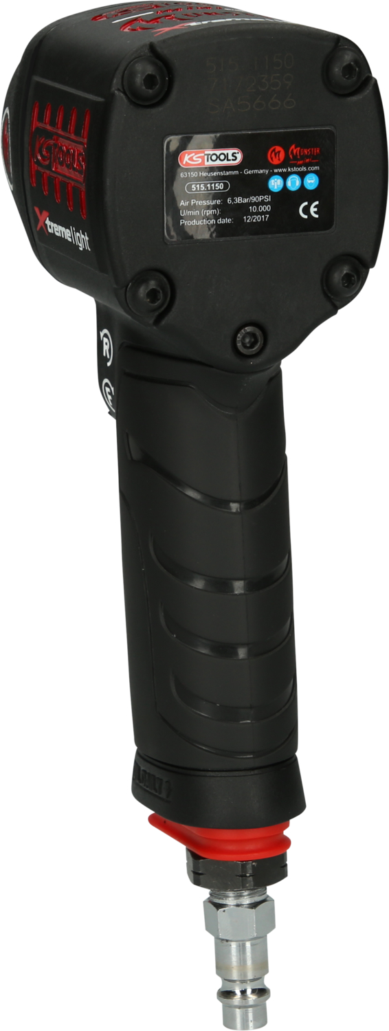 KS Tools 1/2" miniMONSTER Xtremelight Hochleistungs-Druckluft-Schlagschrauber 1.390 Nm
