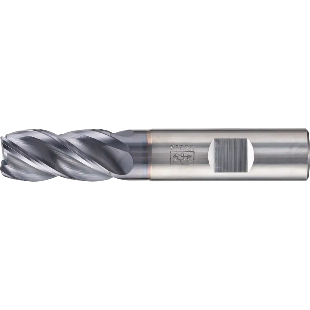 PFERD TOOLS VHM Eckfräser lang 4 Schneiden Radius TiAlN Schaft HB Universal Line