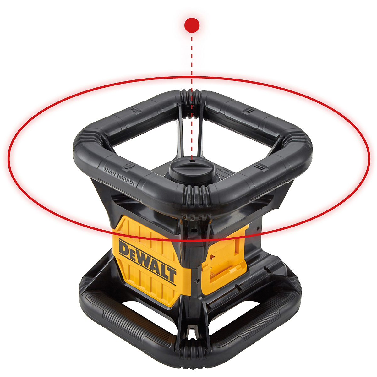 DEWALT Akku 2-Punkt-Rotationslaser 18V rot Vertikal-Lot einfach + Akku + Schnellladegerät