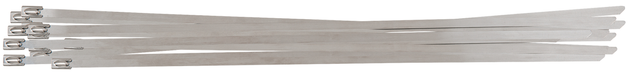 KS Tools Edelstahl Kabelbinder mit Kugelverschluss, 100 Stück