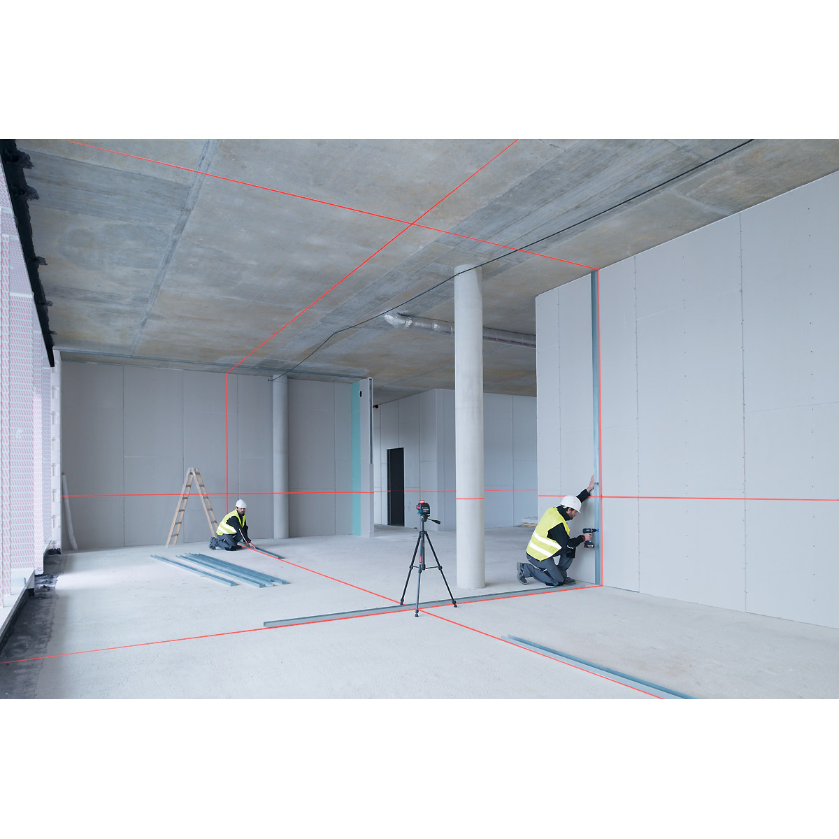 Bosch Linienlaser GLL 3-80, mit 4 x 1,5 V-LR6-Batterie
