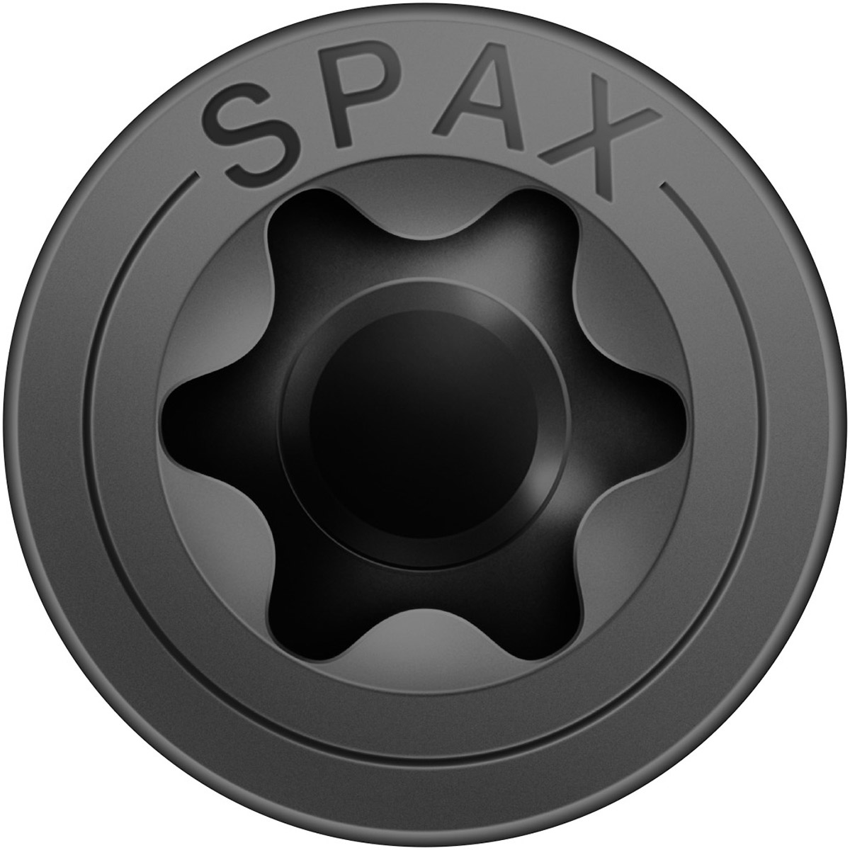SPAX Senkmultikopf T-Star Plus T20 Vollgewinde schwarz verzinkt, 200 Stück