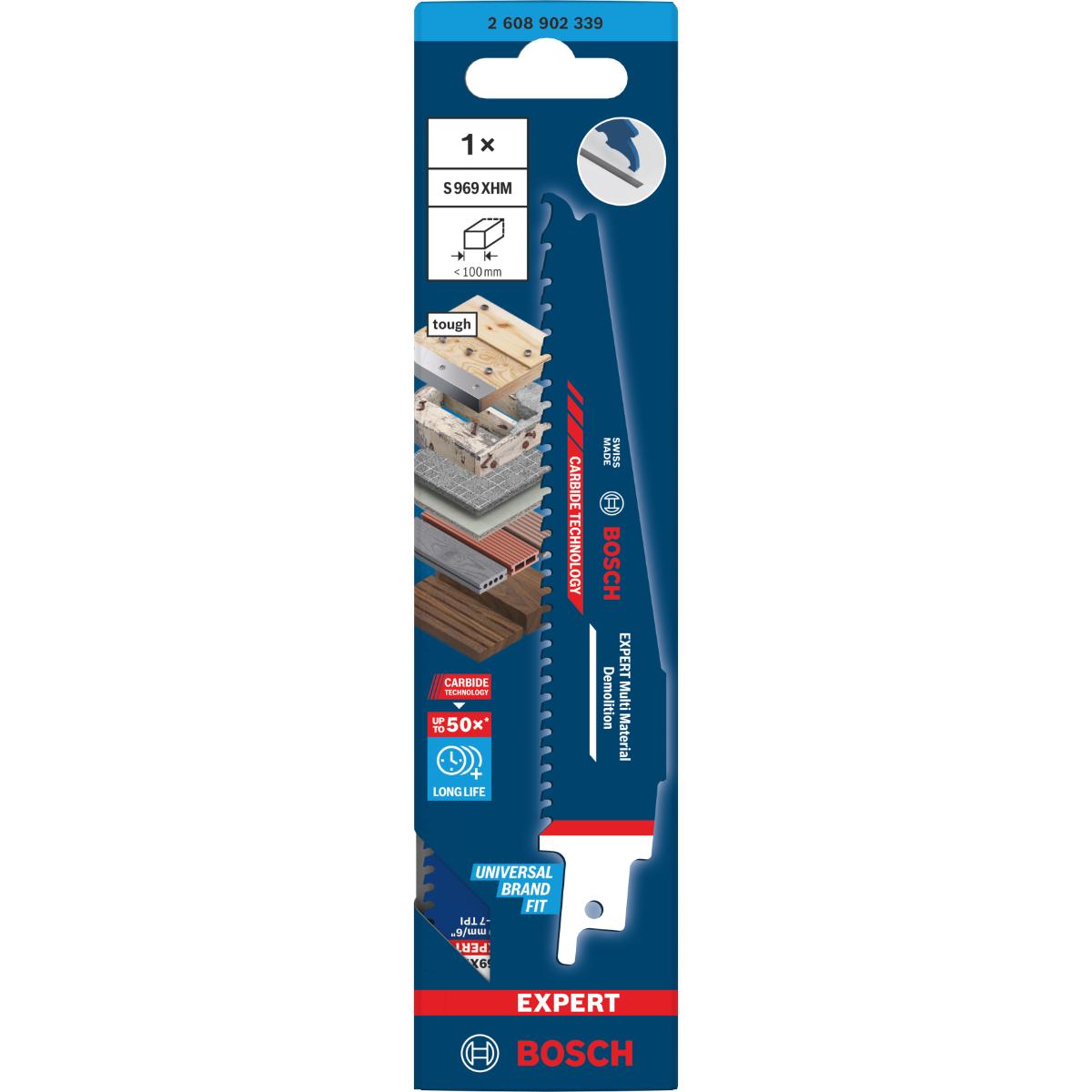 Bosch EXPERT Multi Material Demolition S969XHM Säbelsägeblatt, 1-Stück