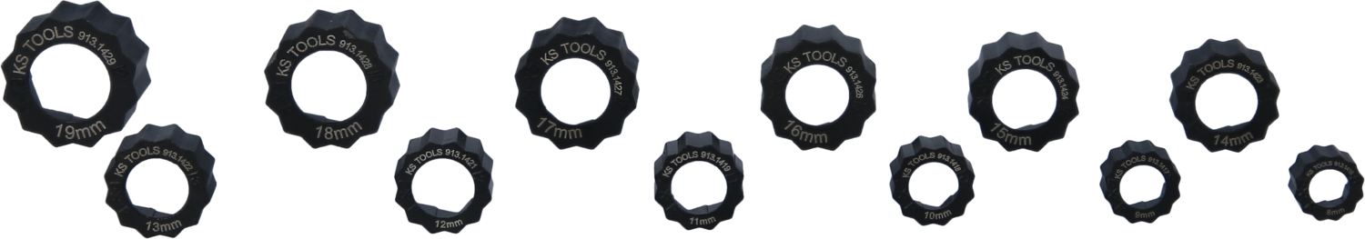 KS Tools Spezial-Muttern-Ausdreher-Satz, 12-tlg