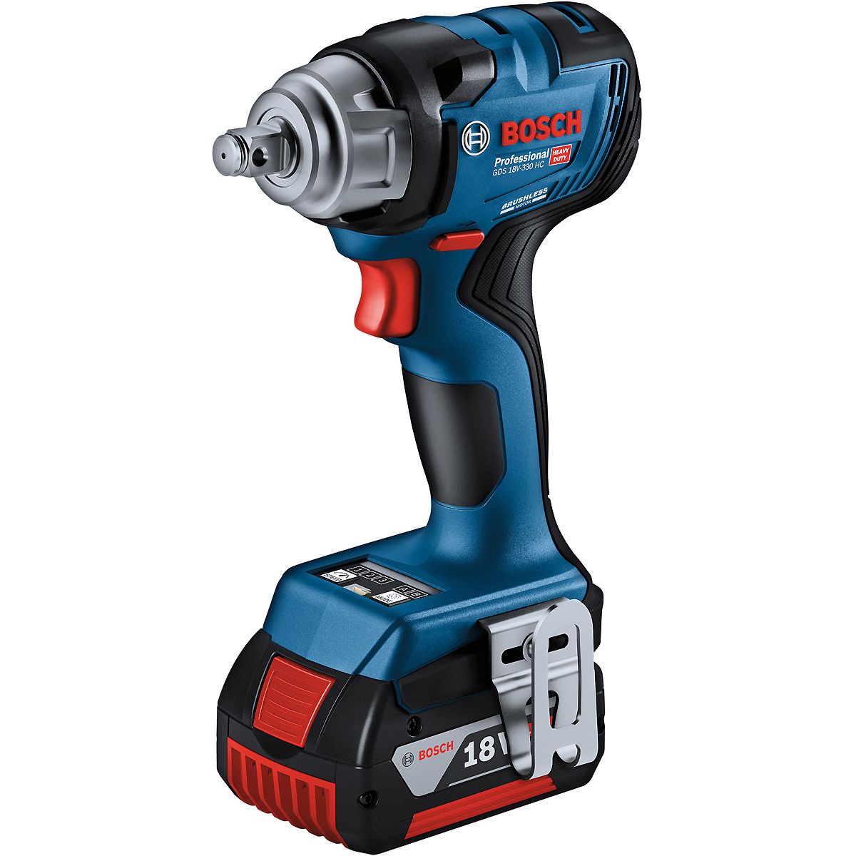 Bosch Akku-Drehschlagschrauber GDS 18V-330 HC, 2xAkku GBA 18V 5.0Ah, GAL 18V-40 Pro