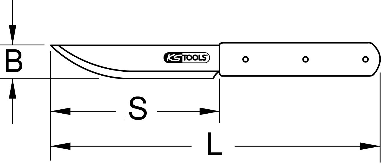 KS Tools TITANplus Universalmesser, 250mm
