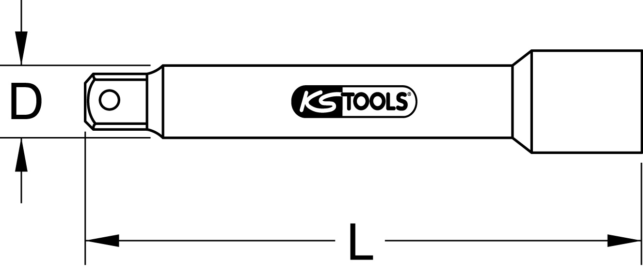 KS Tools Gewindebohrverlängerung