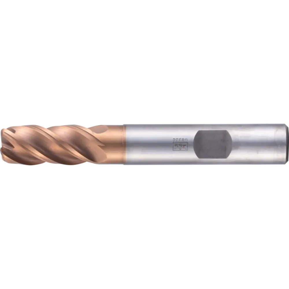PFERD TOOLS VHM-Fräser Ø16mm, 4 Schneiden, 2xDC, Radius 1mm, AlTiN / TiSiXN beschichtet, Schaft HB