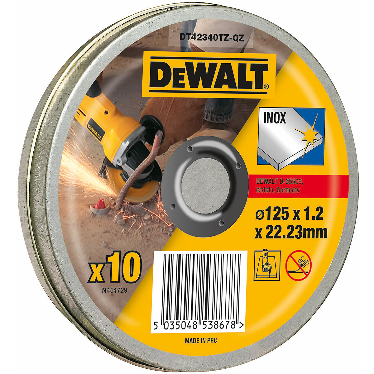DEWALT High Performance Trennscheibe Inox 10er Dose