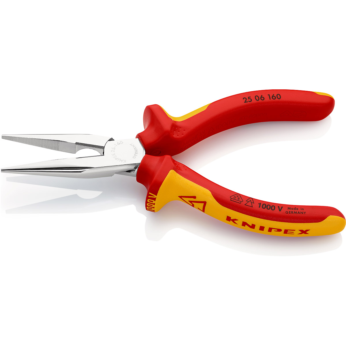 KNIPEX Flachrundzange mit Schneide (Radiozange)