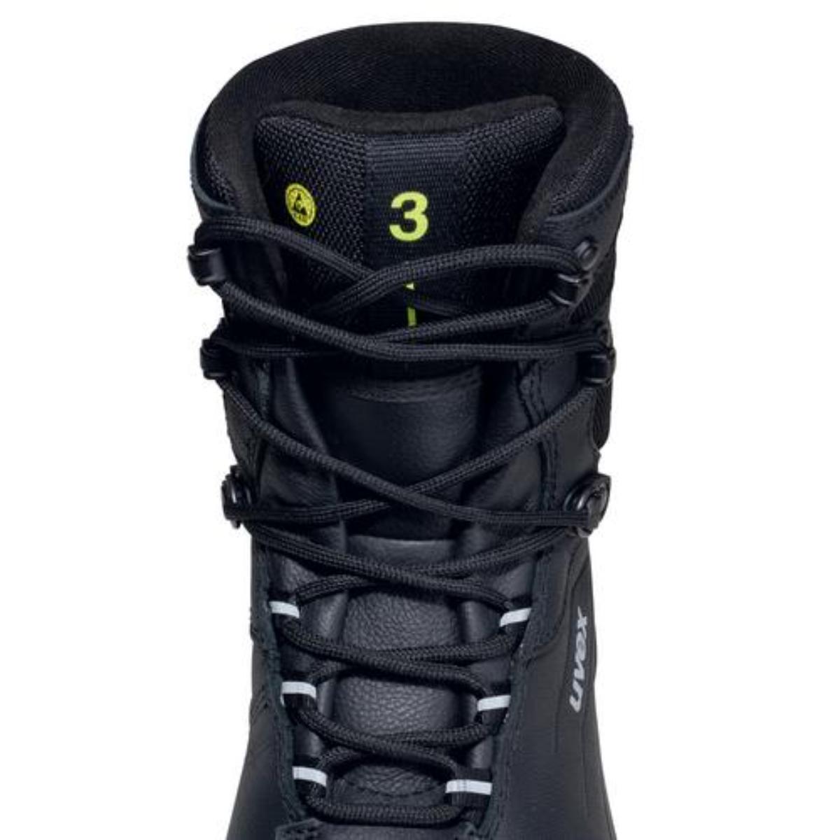 uvex 3 Sicherheitsschuh Stiefel S3L, schwarz