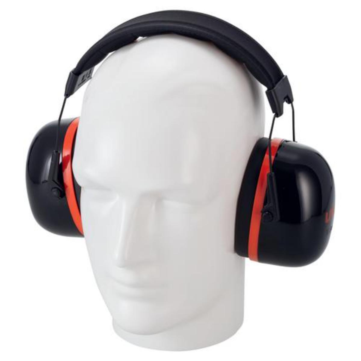 uvex K30 Kapselgehörschutz schwarz/ rot SNR 36 dB