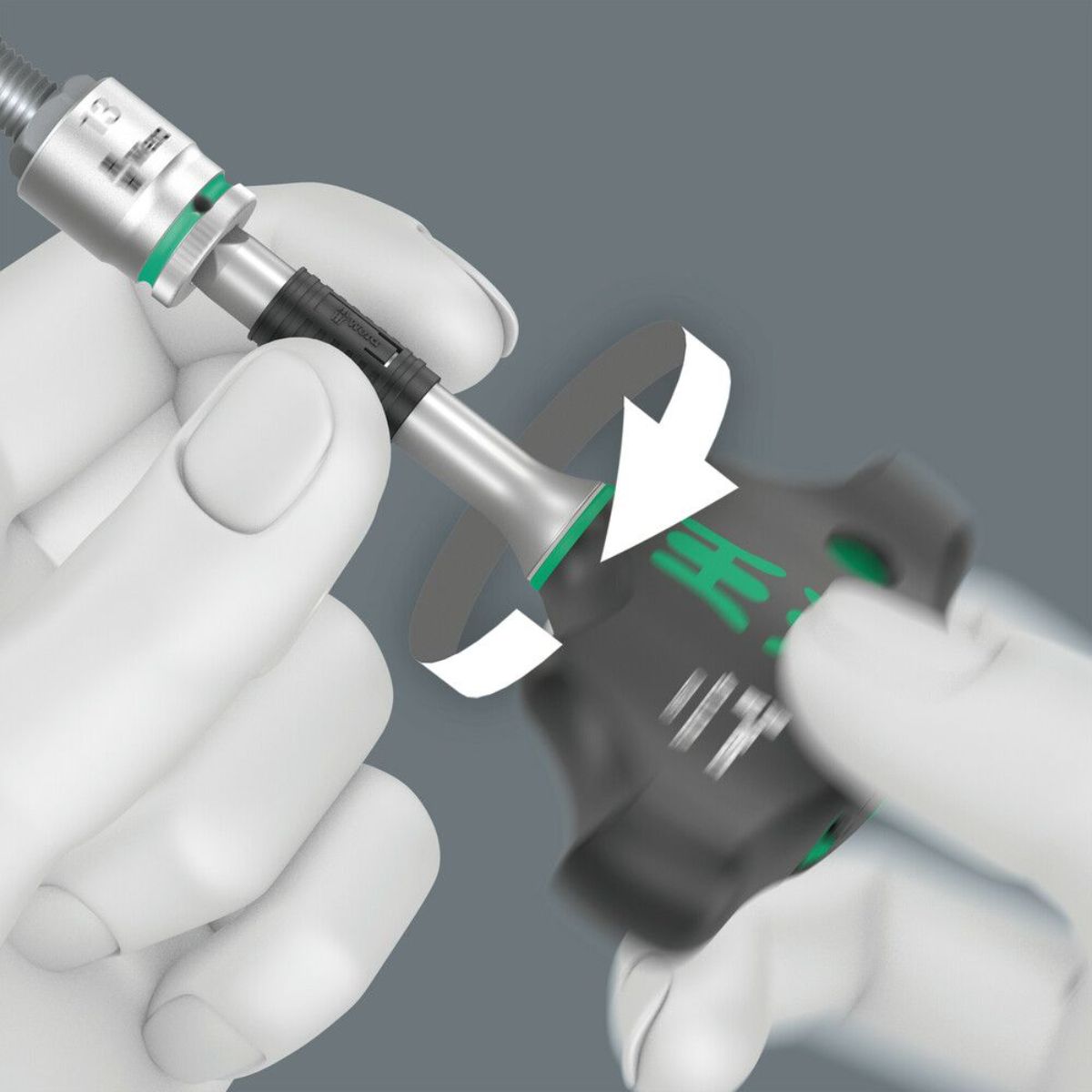 Wera 411 A RA Quergriff-Adapterschraubendreher mit Ratschenfunktion, 1/4"