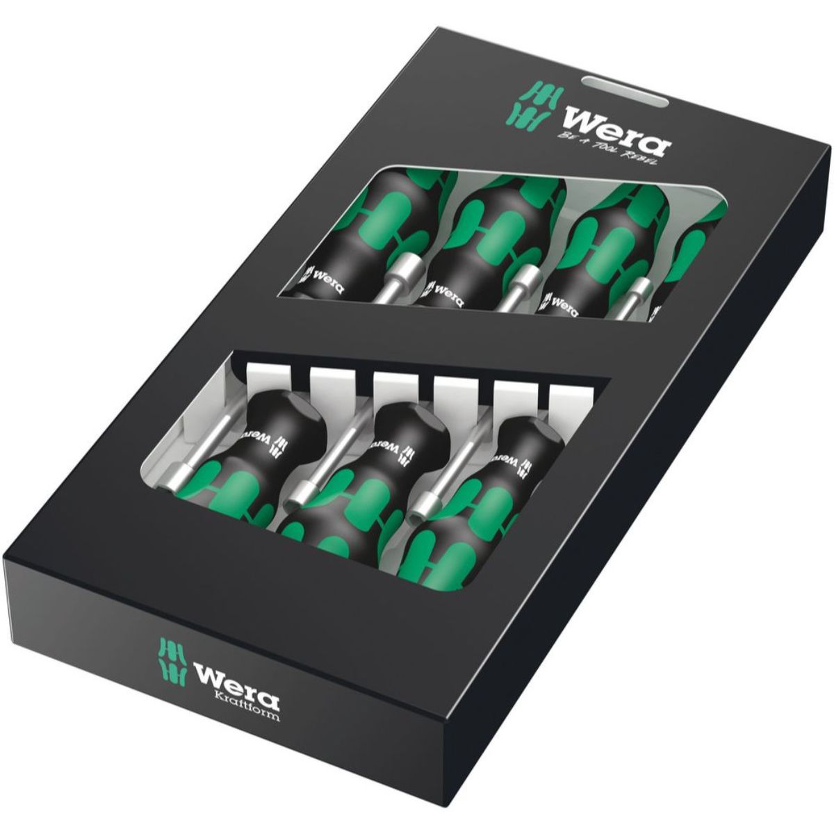 Wera 395 HO/7 SM Steckschlüssel-Schraubendrehersatz, 7-teilig