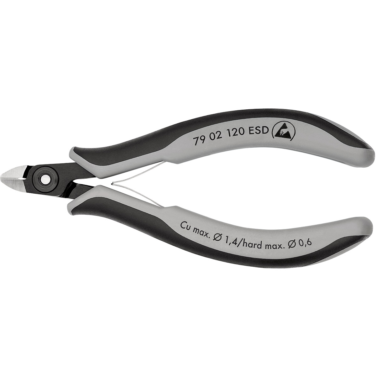 KNIPEX Präzisions-Elektronik-Seitenschneider ESD mit sehr kleiner Facette