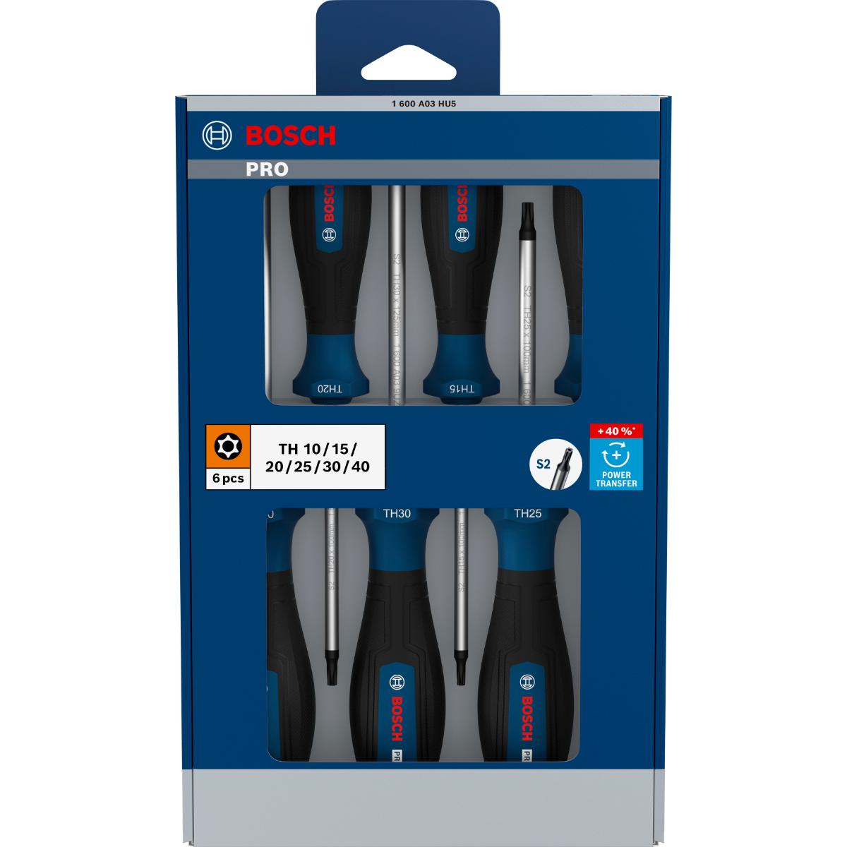 Bosch PRO Schraubendreher TH, 6-teilges Set