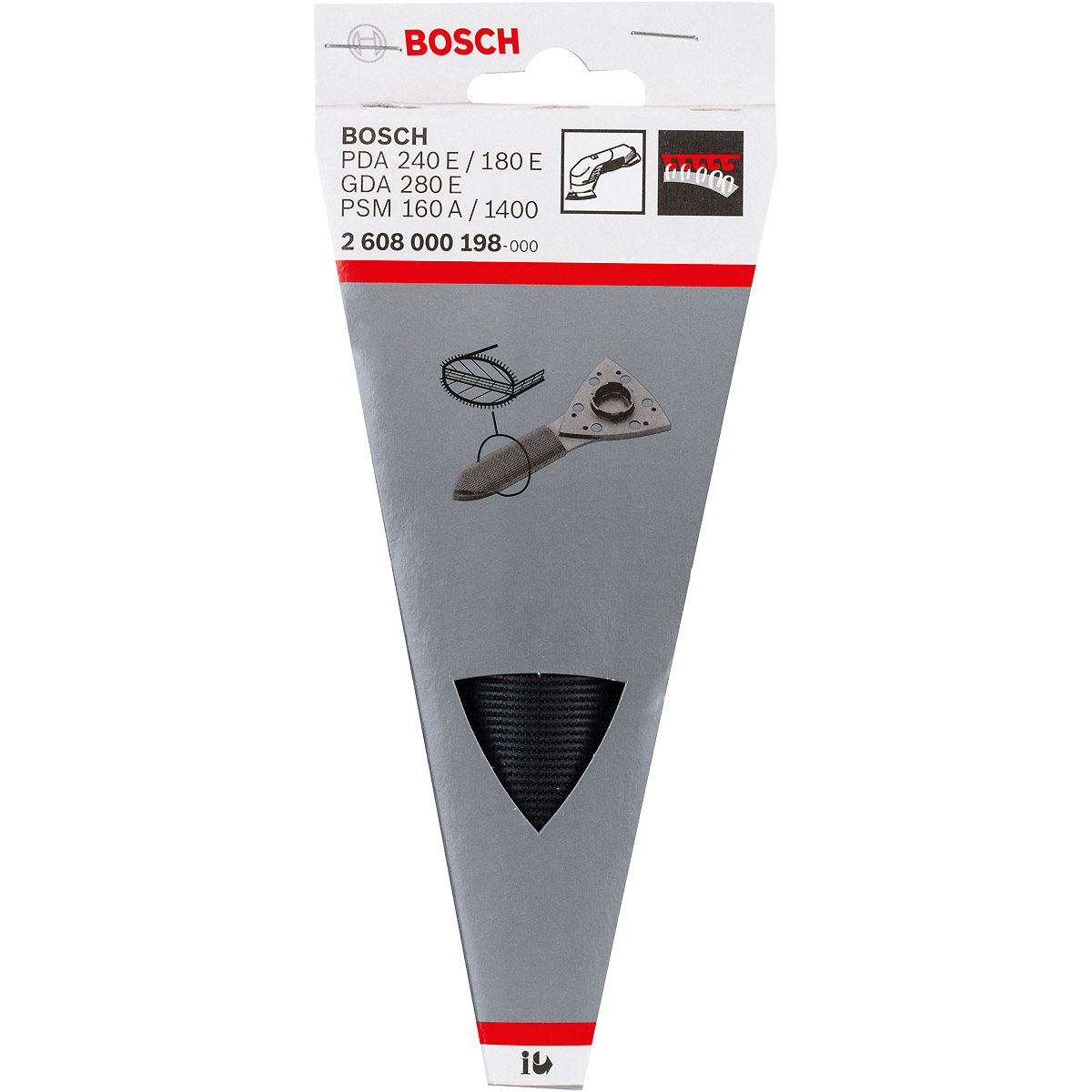 Bosch Schleifzunge, oval, für Bosch-Dreieckschleifer