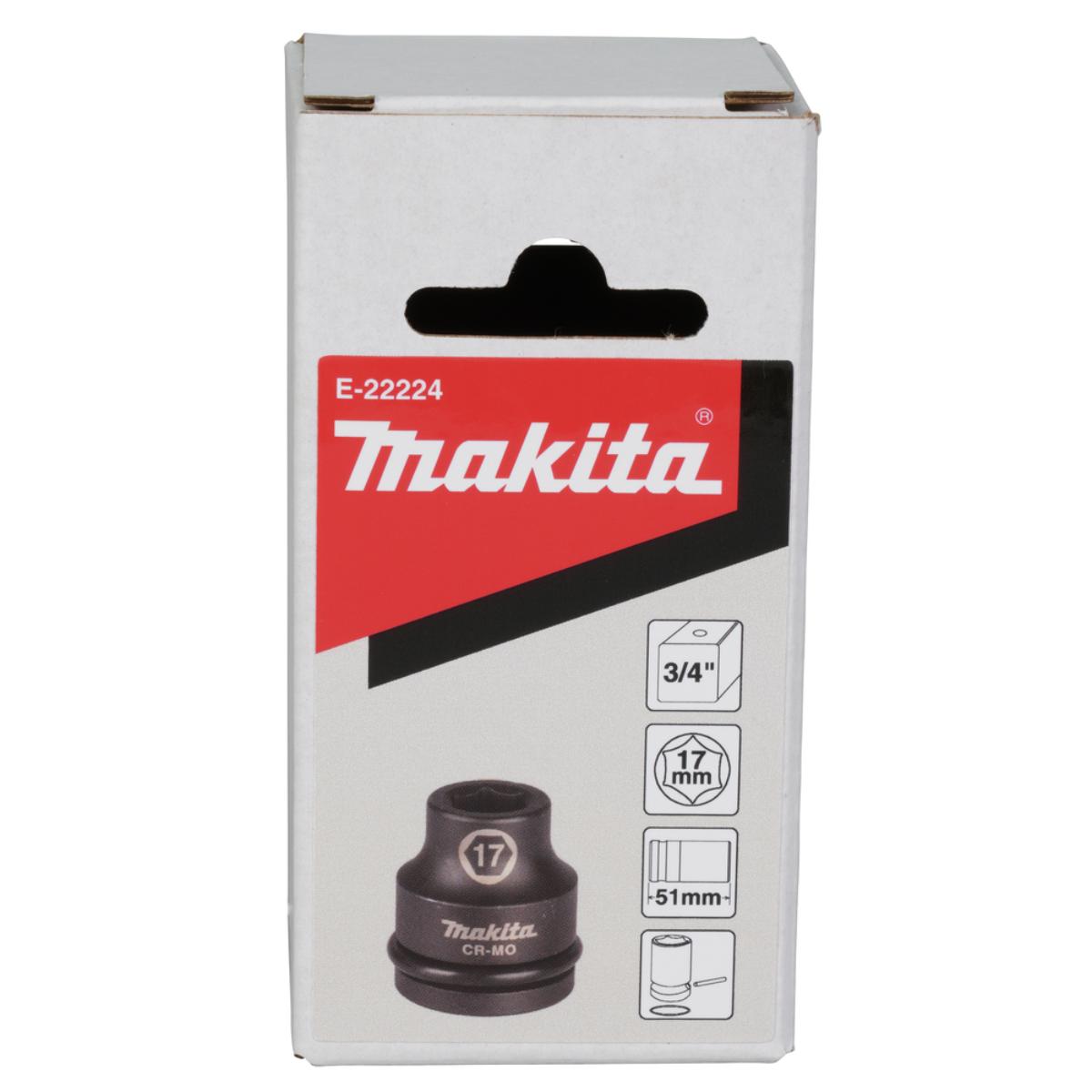 Makita Schlagnuss 3/4 Zoll - inkl. O-Ring und Stift - CR-MO