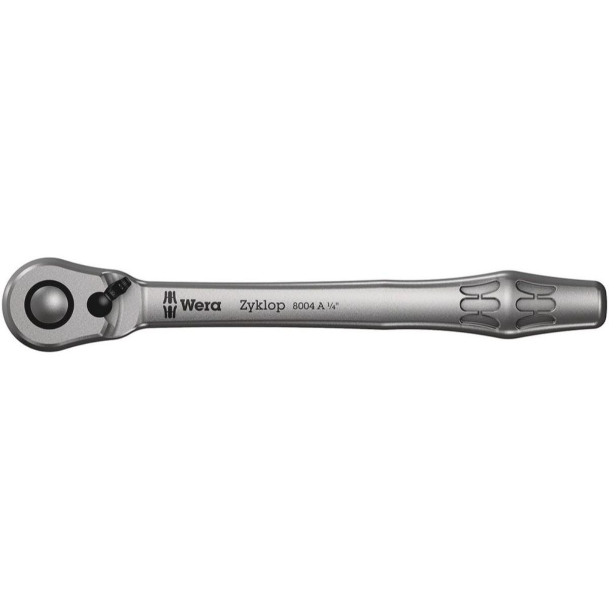 Wera 8004 A Zyklop Metal-Knarre mit Umschalthebel mit 1/4"-Antrieb