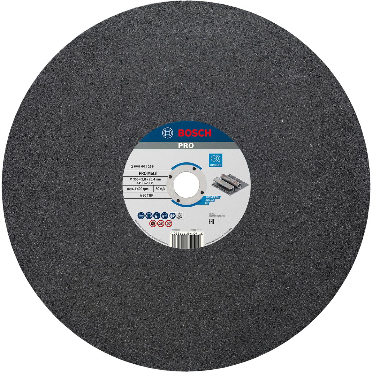 Bosch PRO Trennscheibe gerade Expert for Metal A 30 T BF, 355 mm, 2,8 mm
