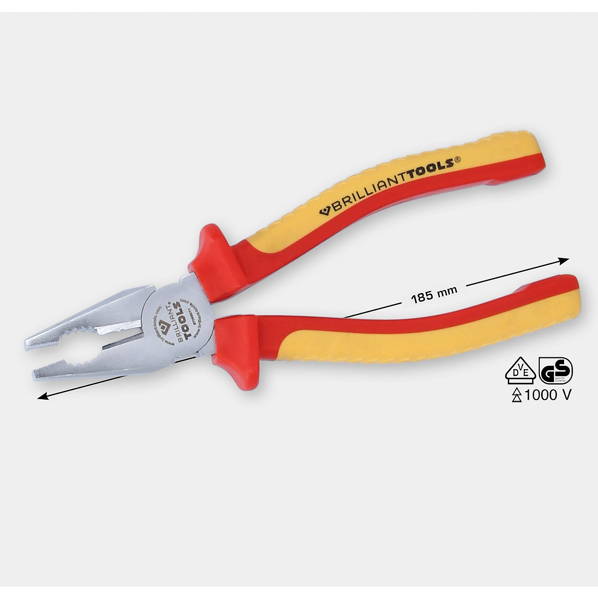 Brilliant Tools VDE Kombizange, 185 mm