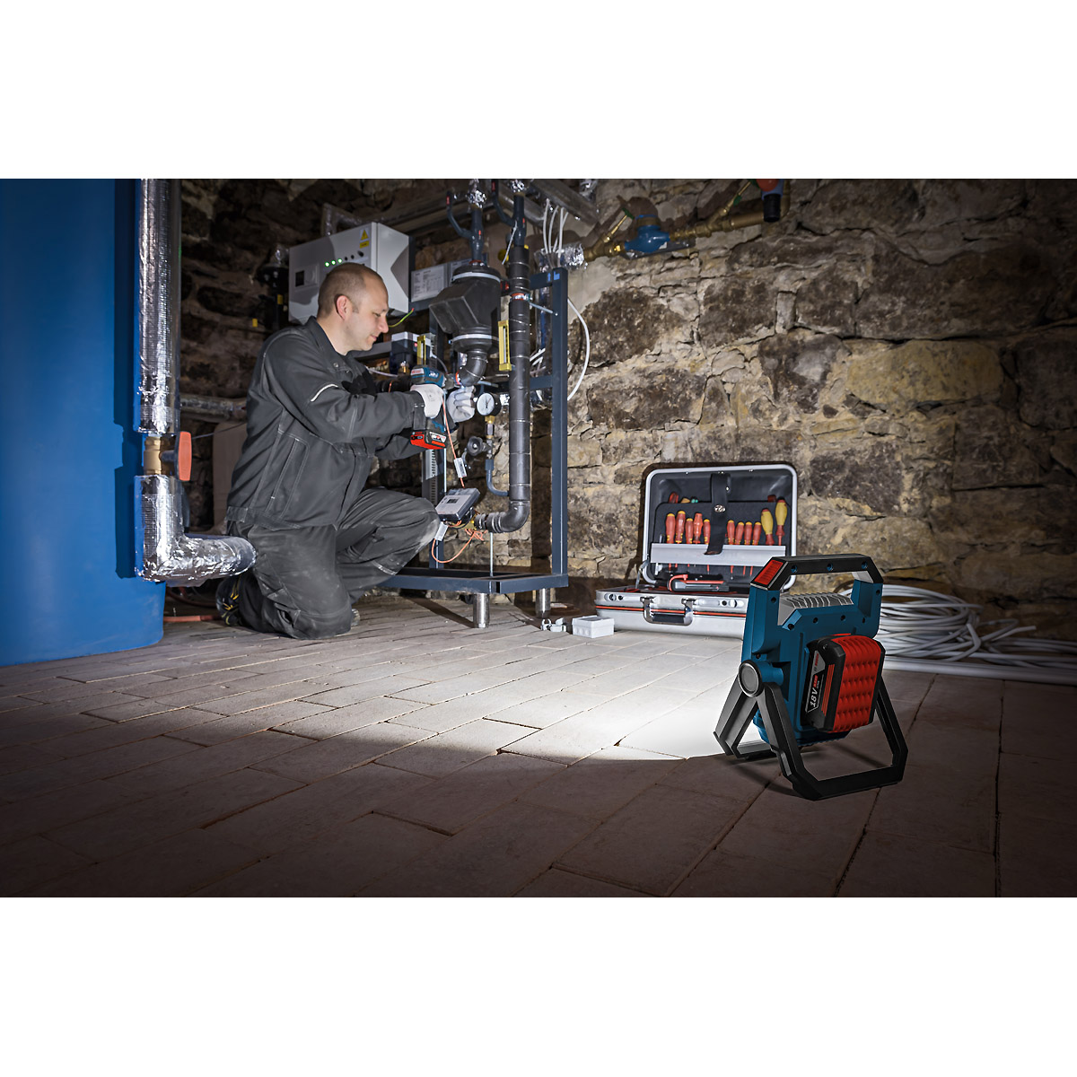 Bosch Akku-Bauleuchte GLI 18V