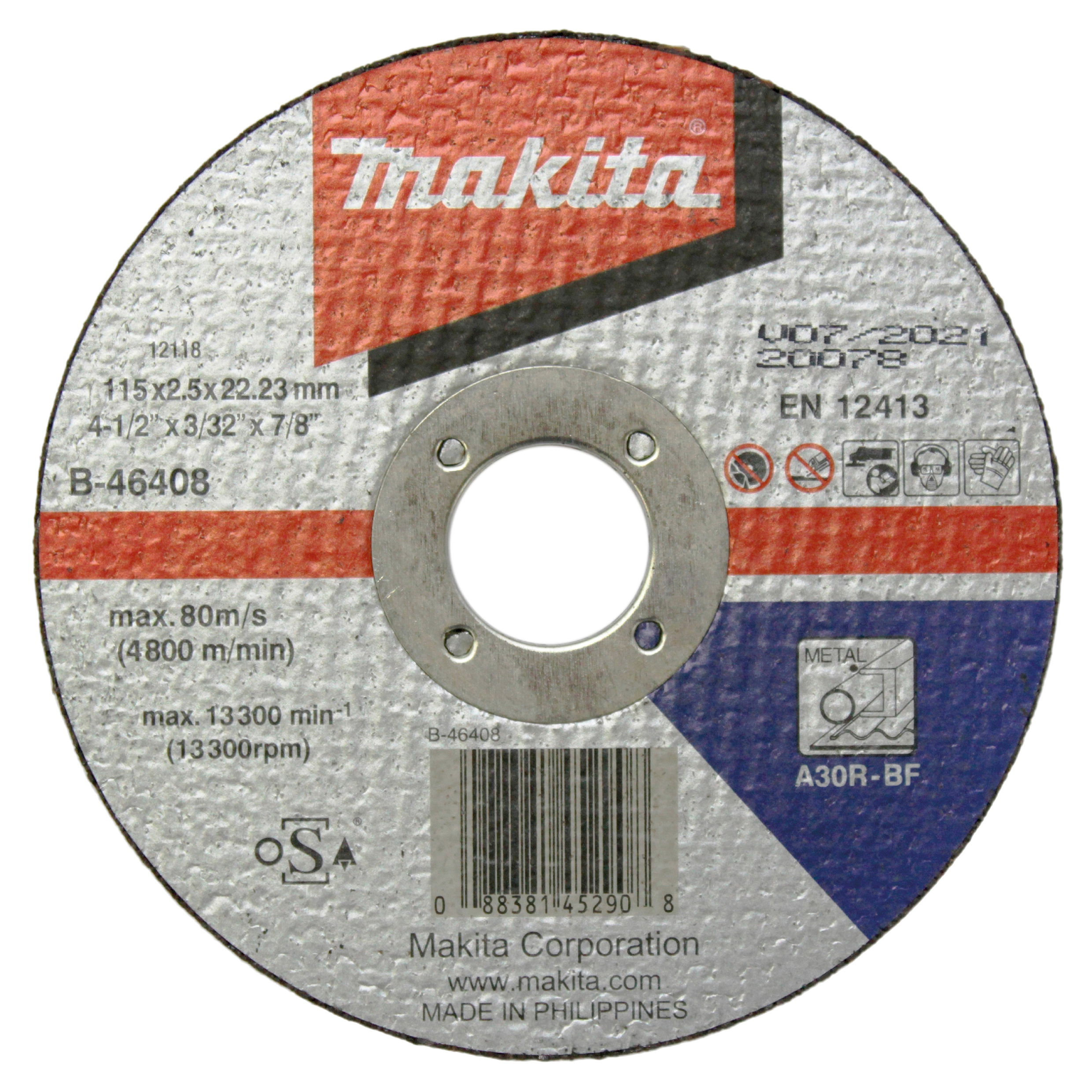 Makita Trennscheibe, 115 x 2,5 mm - Stahl - B-46408